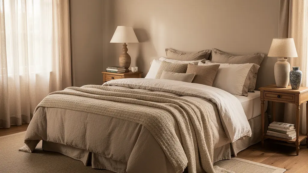 Chambre lumineuse avec literie française de qualité, ambiance apaisante